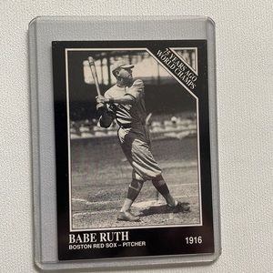 1991 Babe Ruth Baseball Card- 75 years ago world Champs 1916